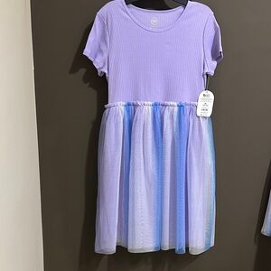 New XL Kids Lavender and Blue Dress